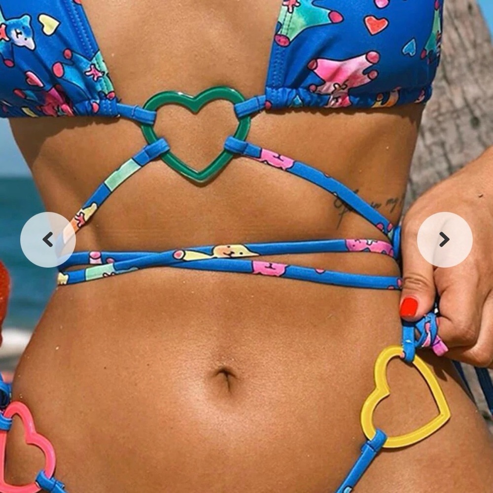 Brazilian Style Colorful Print Bikini Set - Picture 11 of 12